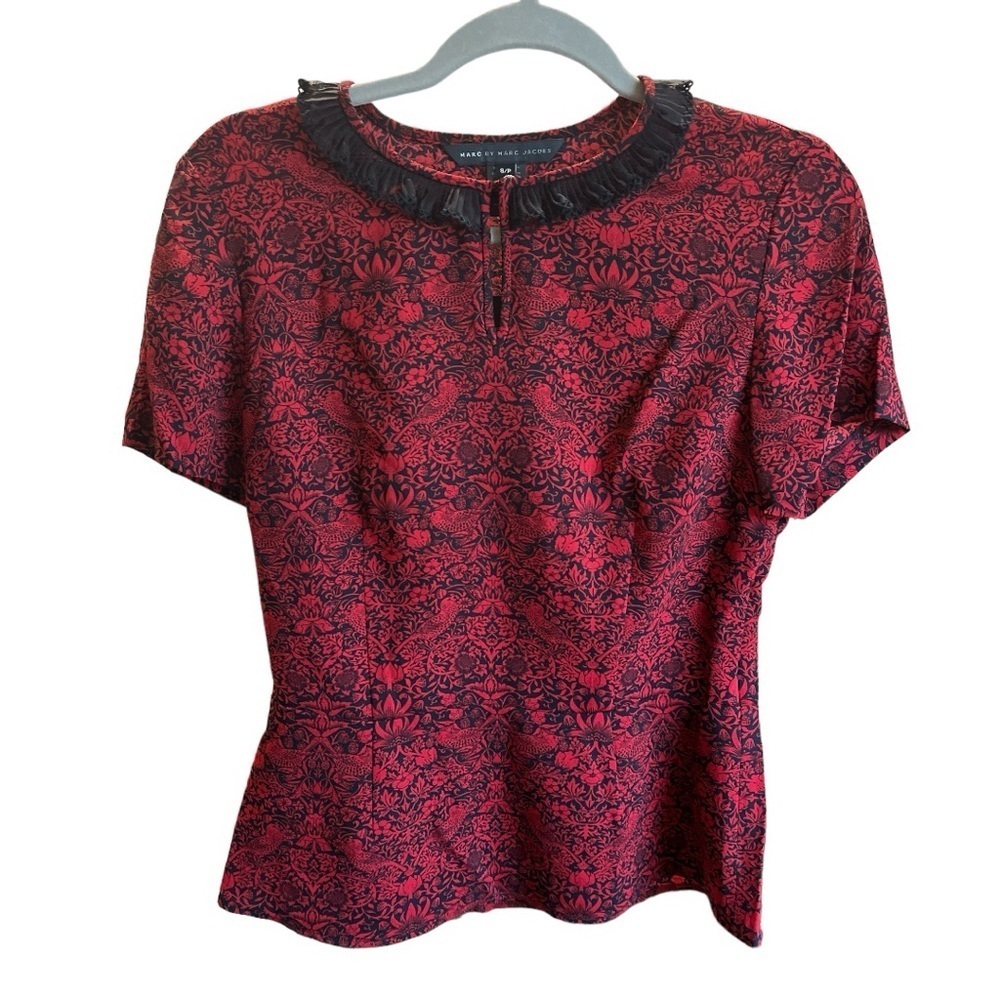 MARC BY MARC JACOBS Strawberry Thief Peplum Top